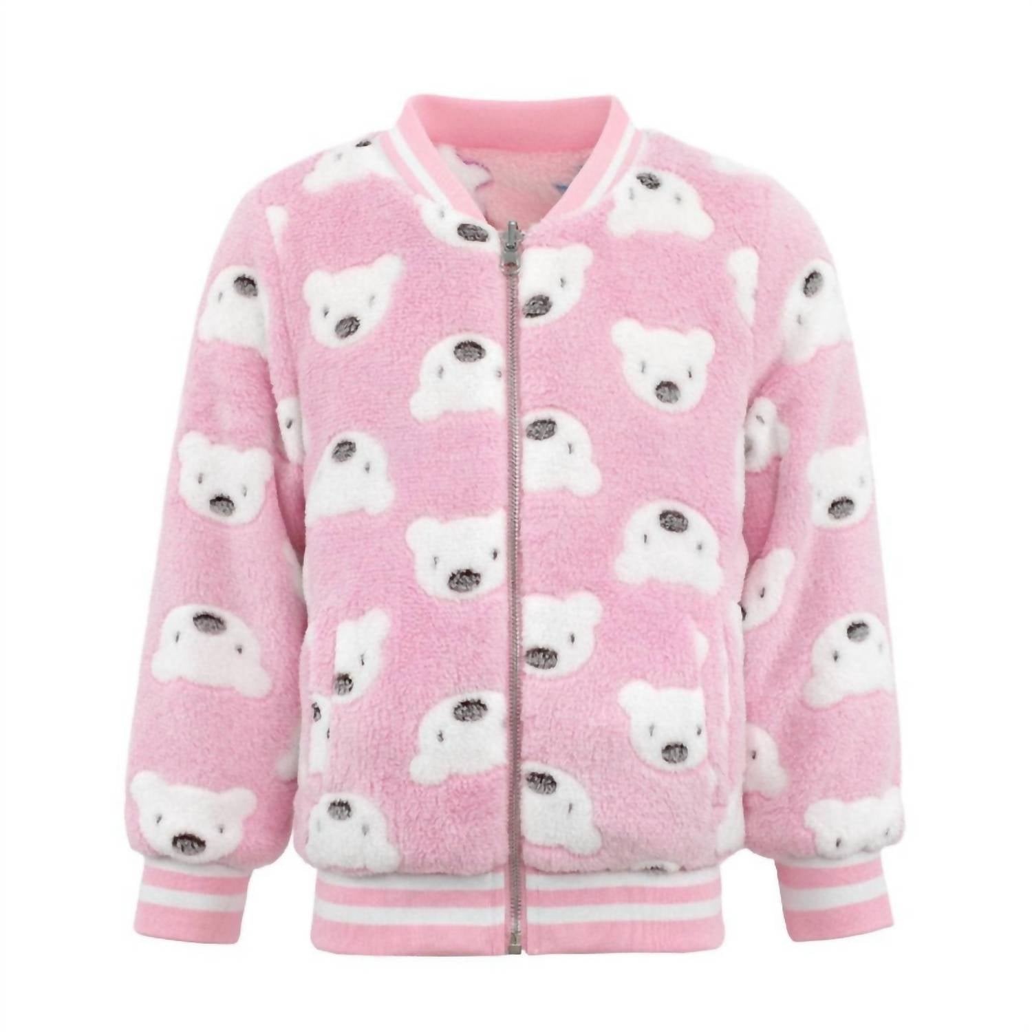 Lola + The Boys - Kid's Fuzzy Reversible Bomber Jacket