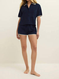 Z Supply Miles Loop Terry Shirt in eclipse - women's t-shirt