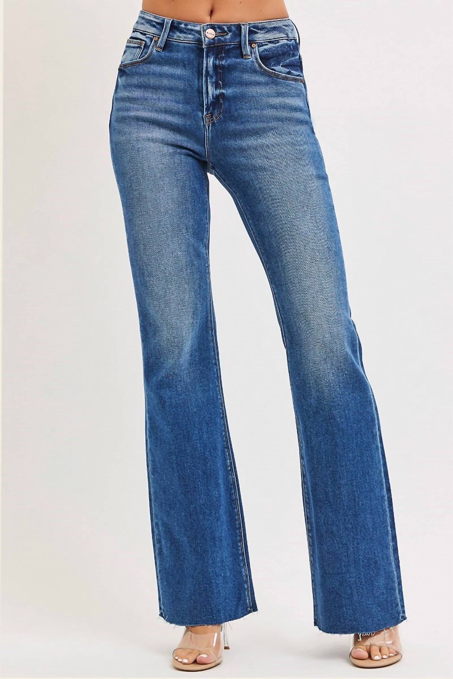 Risen - Southside Raw Cut Hem Flare Jeans