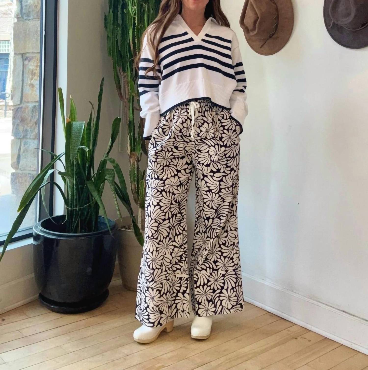 Nary - Big Hem Drawstring Pants