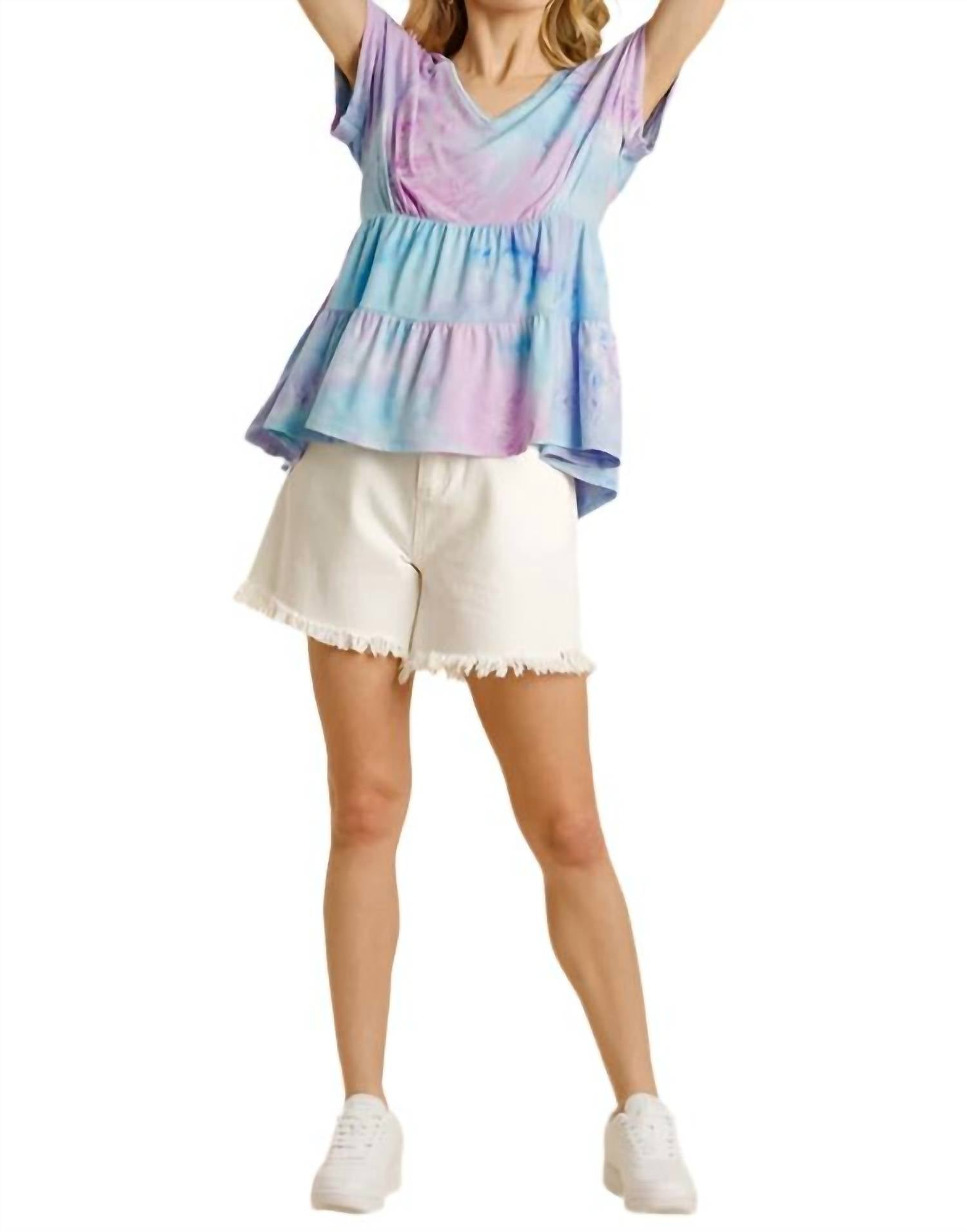 Umgee - Tie Dye Babydoll Top