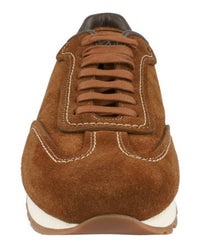 Brioni Men's Suede Running Sneakers in brown - men's sneaker - view 4