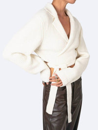 Nonchalant Label - Misty Knitwear Wrap Sweater