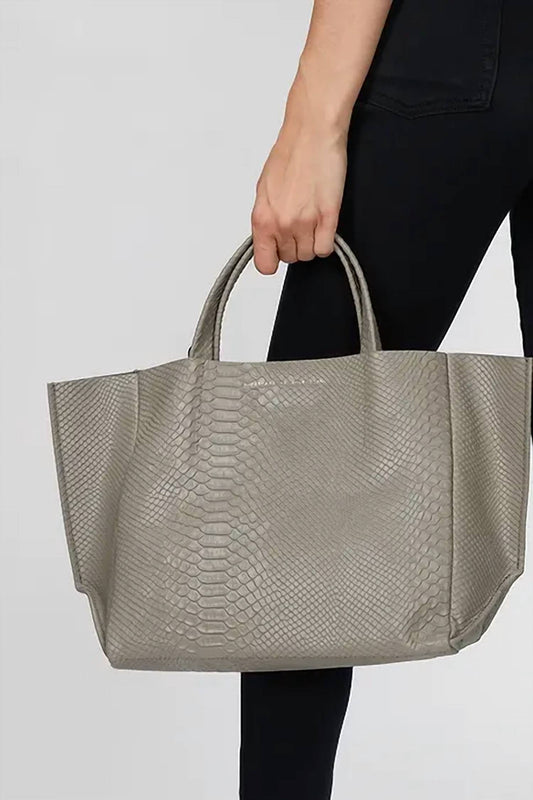 Ampersand As Apostrophe - Leather Half Tote Bag