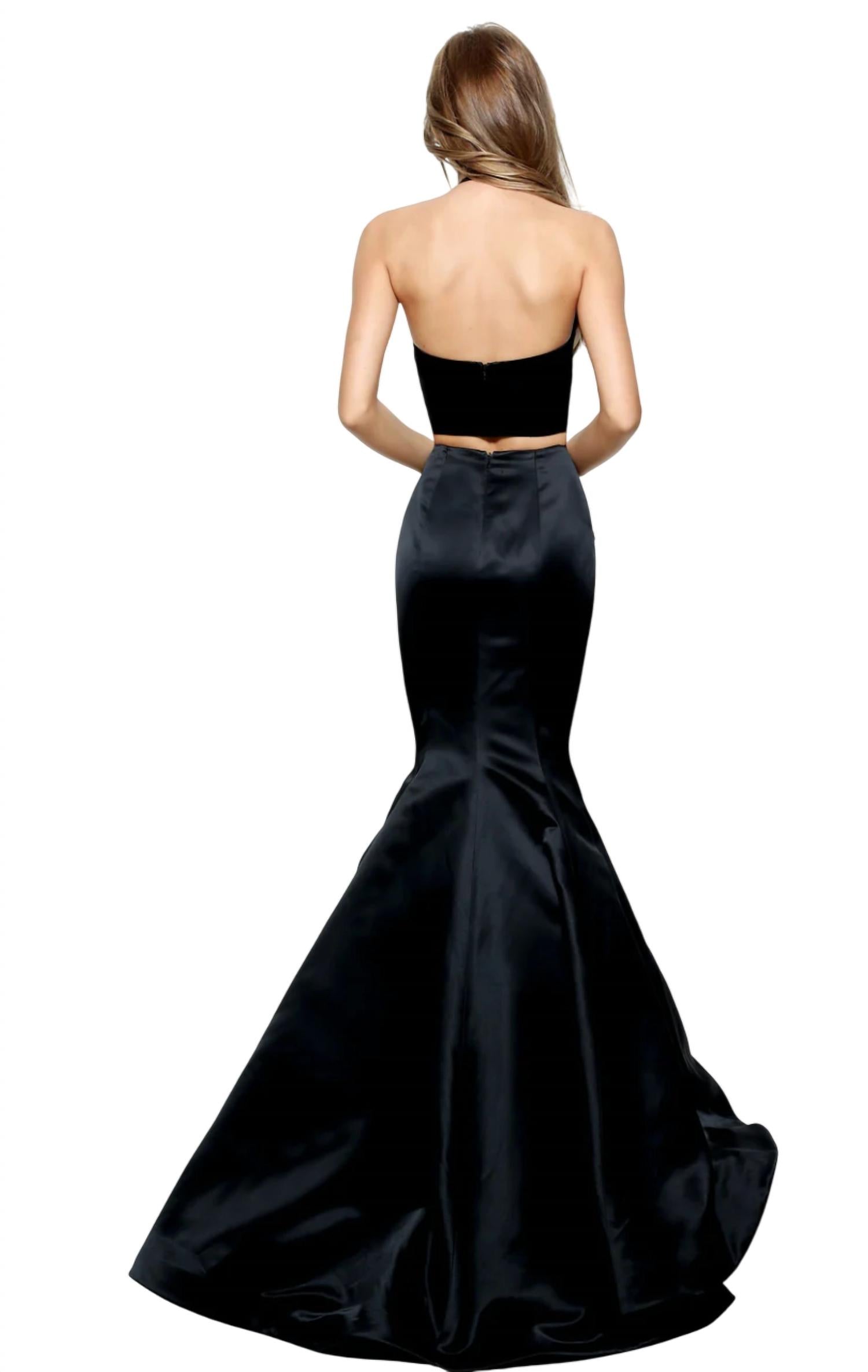 Sherri Hill - Satin Two-Piece prom Dress