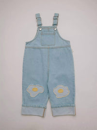 Claude & Co - Kid's Blythe Egg Patch Denim Dungaree
