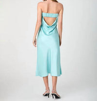 French Connection - Oona Satin Strapless Midi Dress