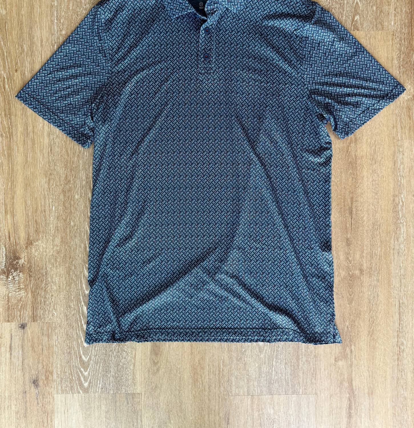Fairfax & Favor - Men's Oakton Triangle Geo Print Performance Polo Shirt