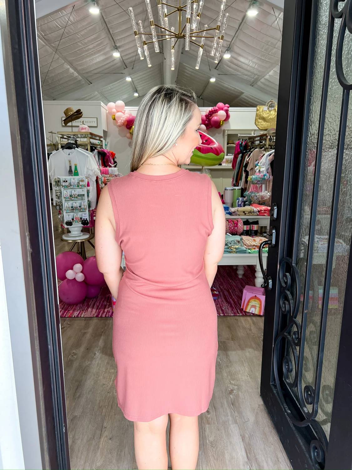 Another Love - Yulia Sleeveless Side Ruched Dress