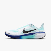 NIKE Women's Air Zoom Pegasus Road Running Shoes in white black hyper turq concord - women's shoe - detail view