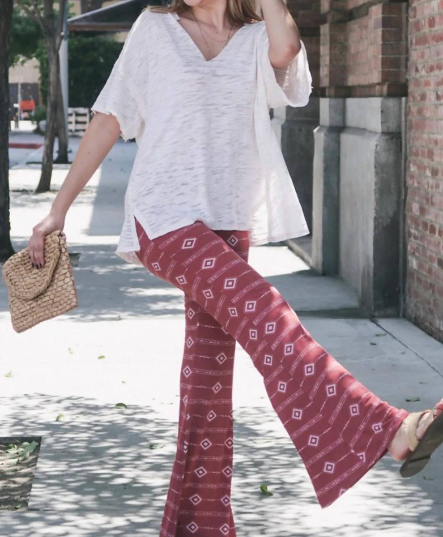 And The Why - Aztec Flare Pants