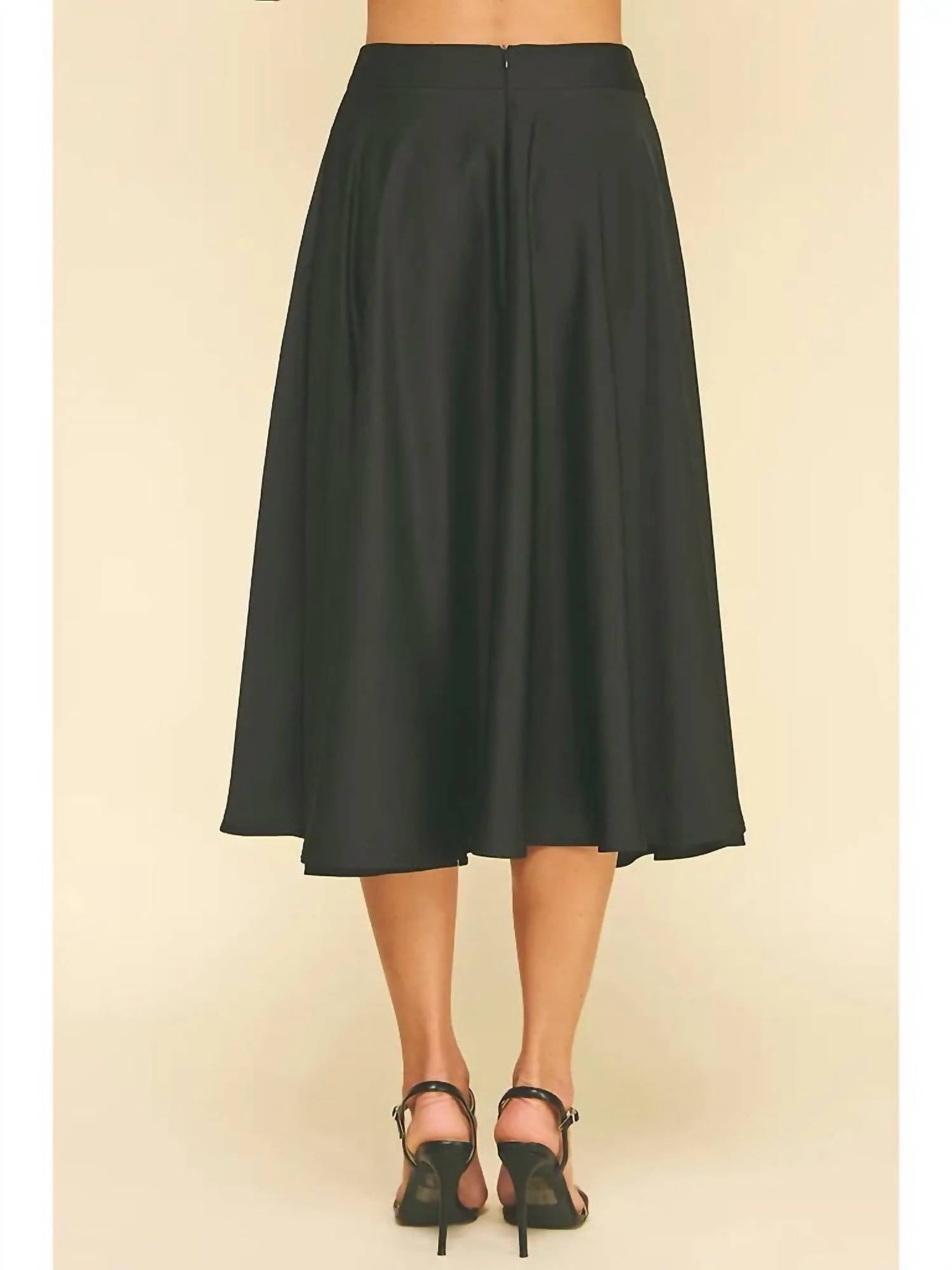 Pinch - Silky Midi Skirt