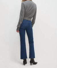 Favorite Daughter The Erin Crop Boot Cut Jeans in charlotte - women's jeans - detail view