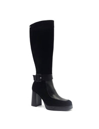 NeroGiardini Women's Arold Tall Boot in black - women's shoe - detail view