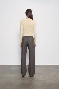 Enza Costa - Fine Supima Cotton Long Sleeve Boatneck Top