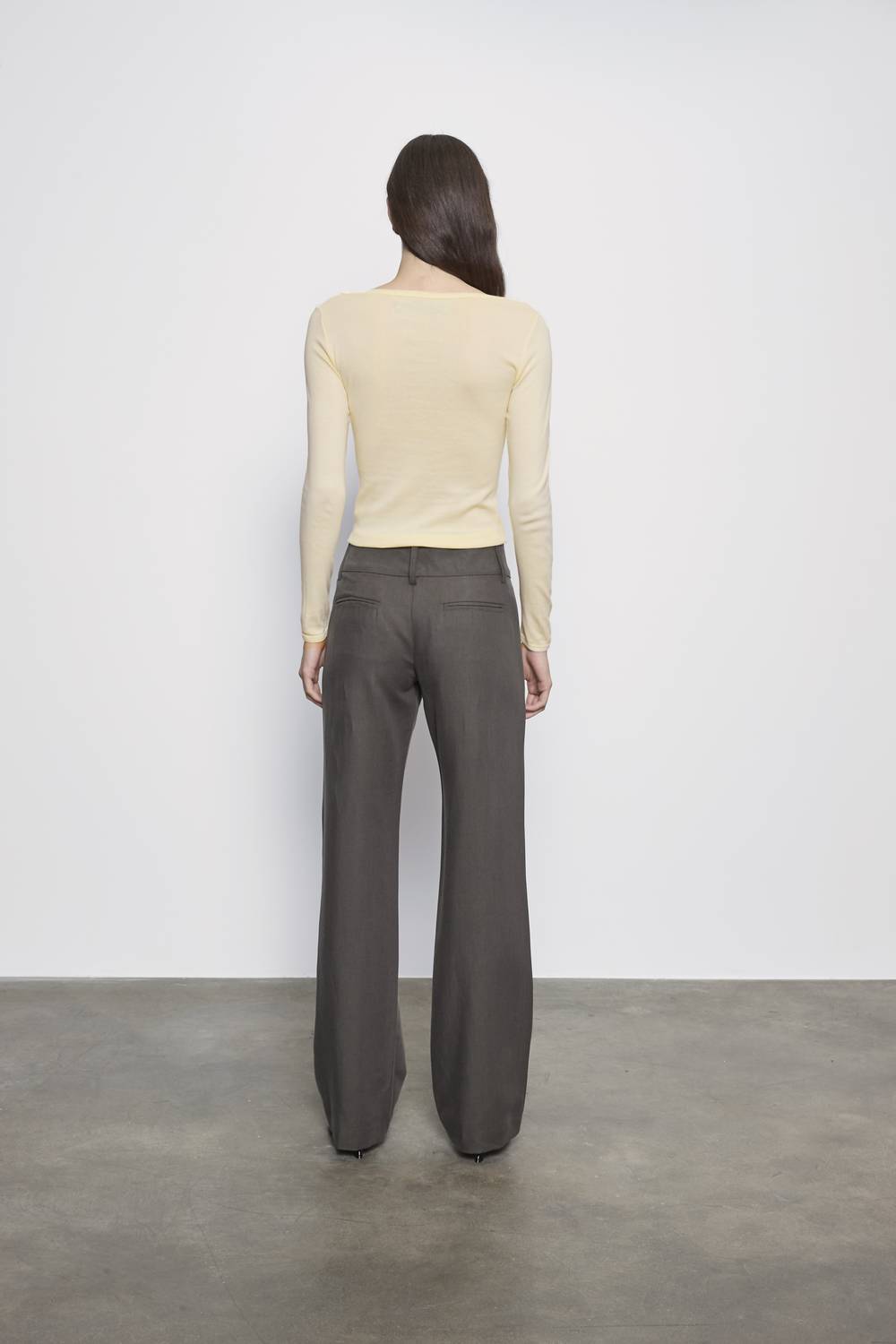 Enza Costa - Fine Supima Cotton Long Sleeve Boatneck Top