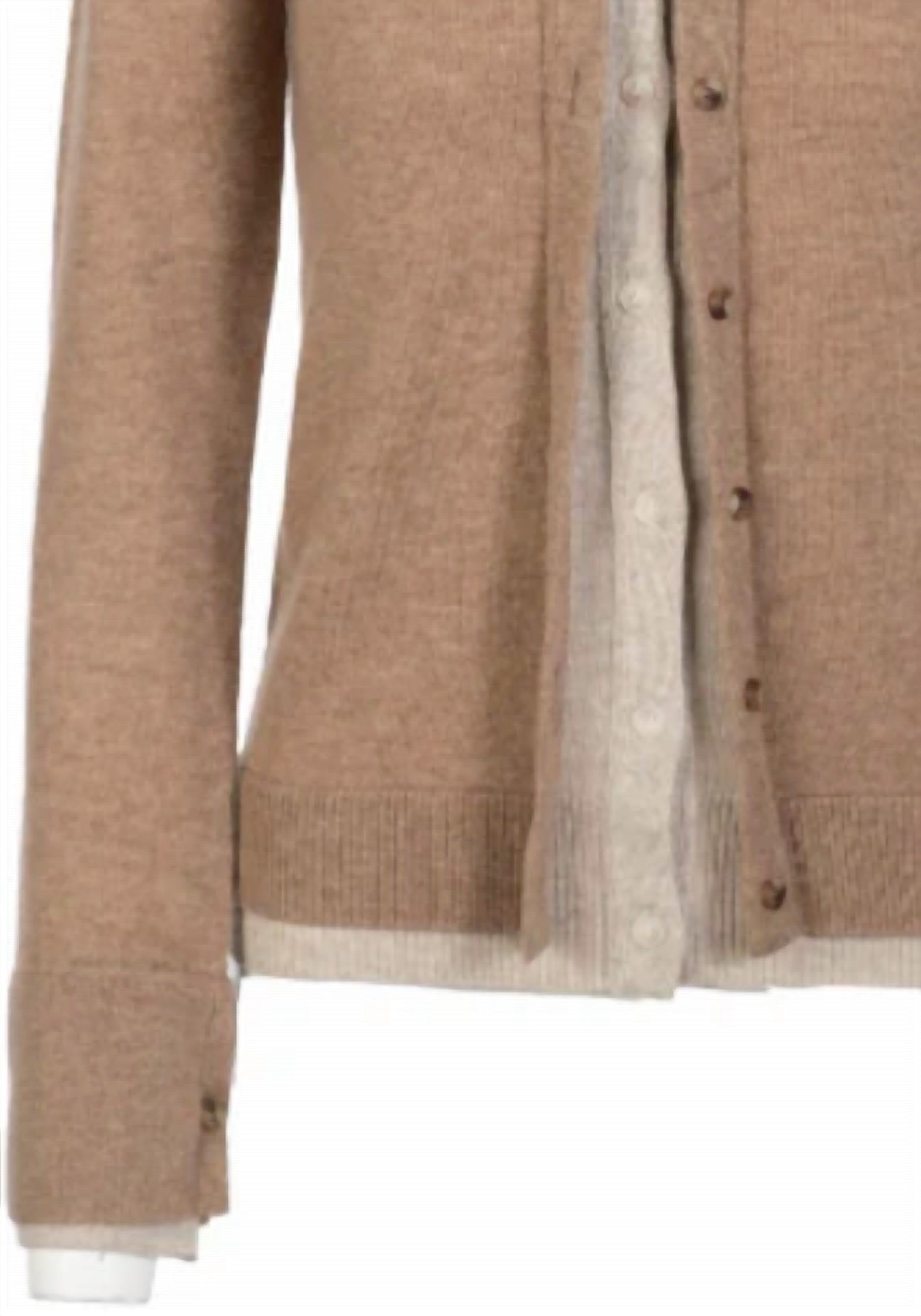 Naadam - Women's Cashmino Layered Collared Cardigan