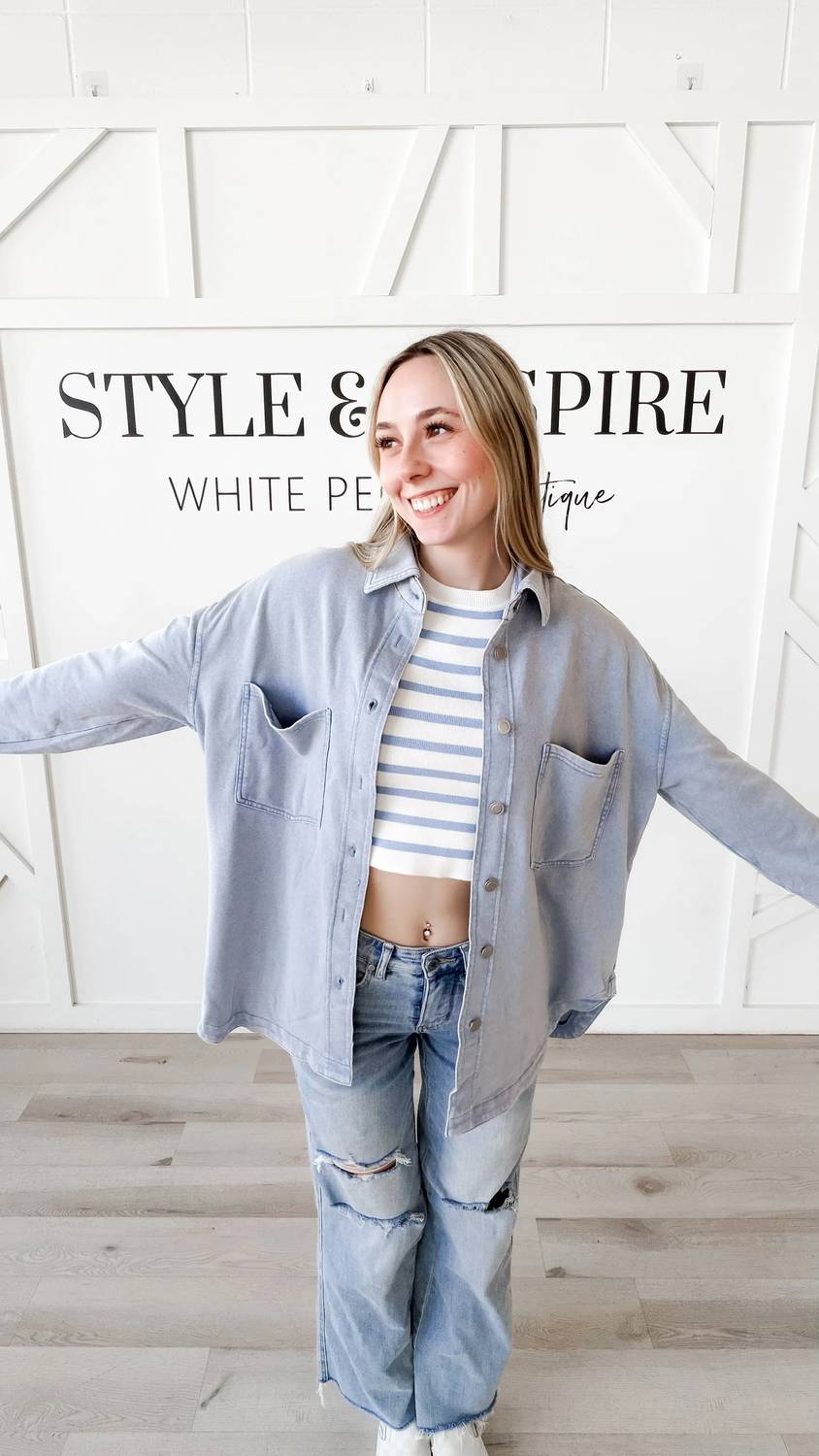 Panache - Kaitlyn Oversized Button Up Shacket