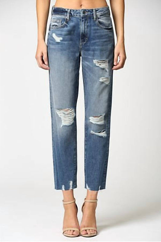 Hidden - Tracey Distressed Straight Jean