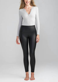 Yummie - Faux Leather Shaping Legging - Plus