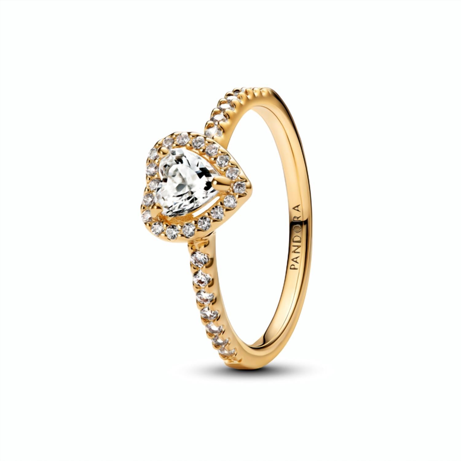 Pandora - Women's Heart Elevated Ring