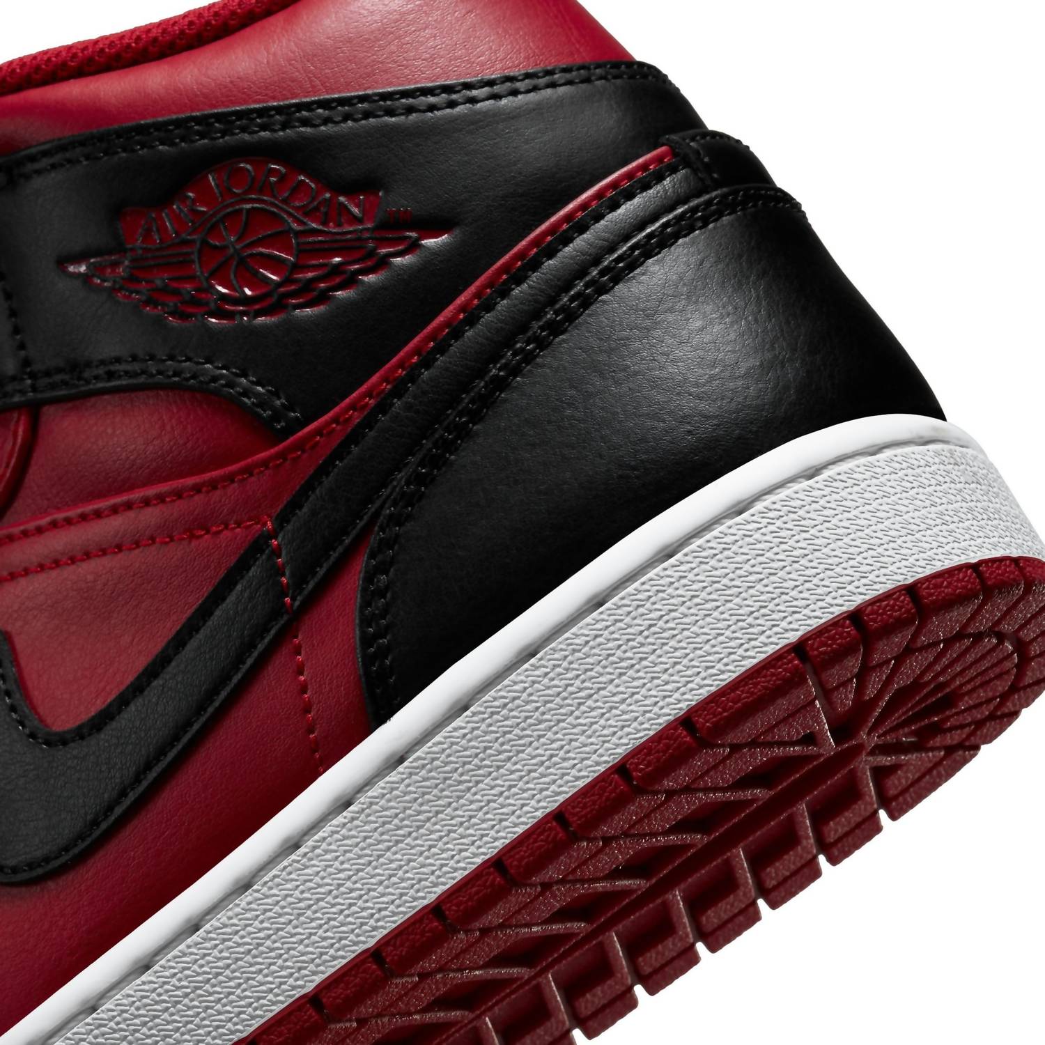 Air Jordan Men's 1 Mid Shoes in red black - men's sneaker - view 7