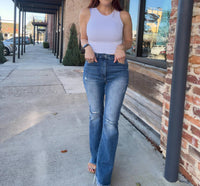 Risen - Kari Distressed Flare Jeans