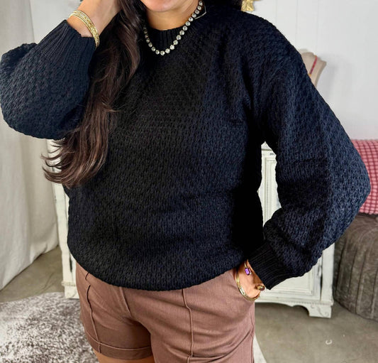 Vine & Love - Waffle Weave Sweater