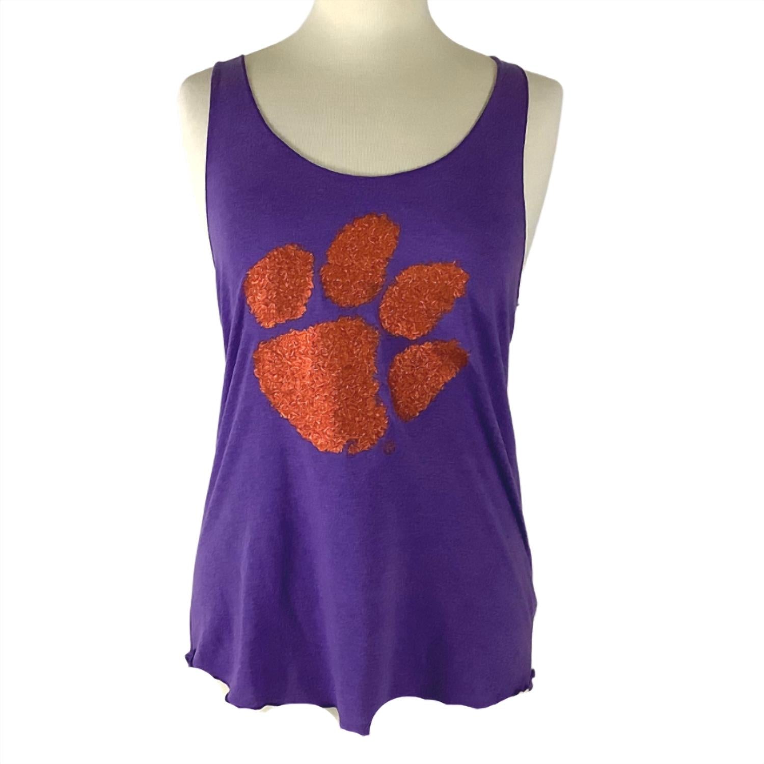 Livy Lu - Women's Clemson University Glitter Tank Top