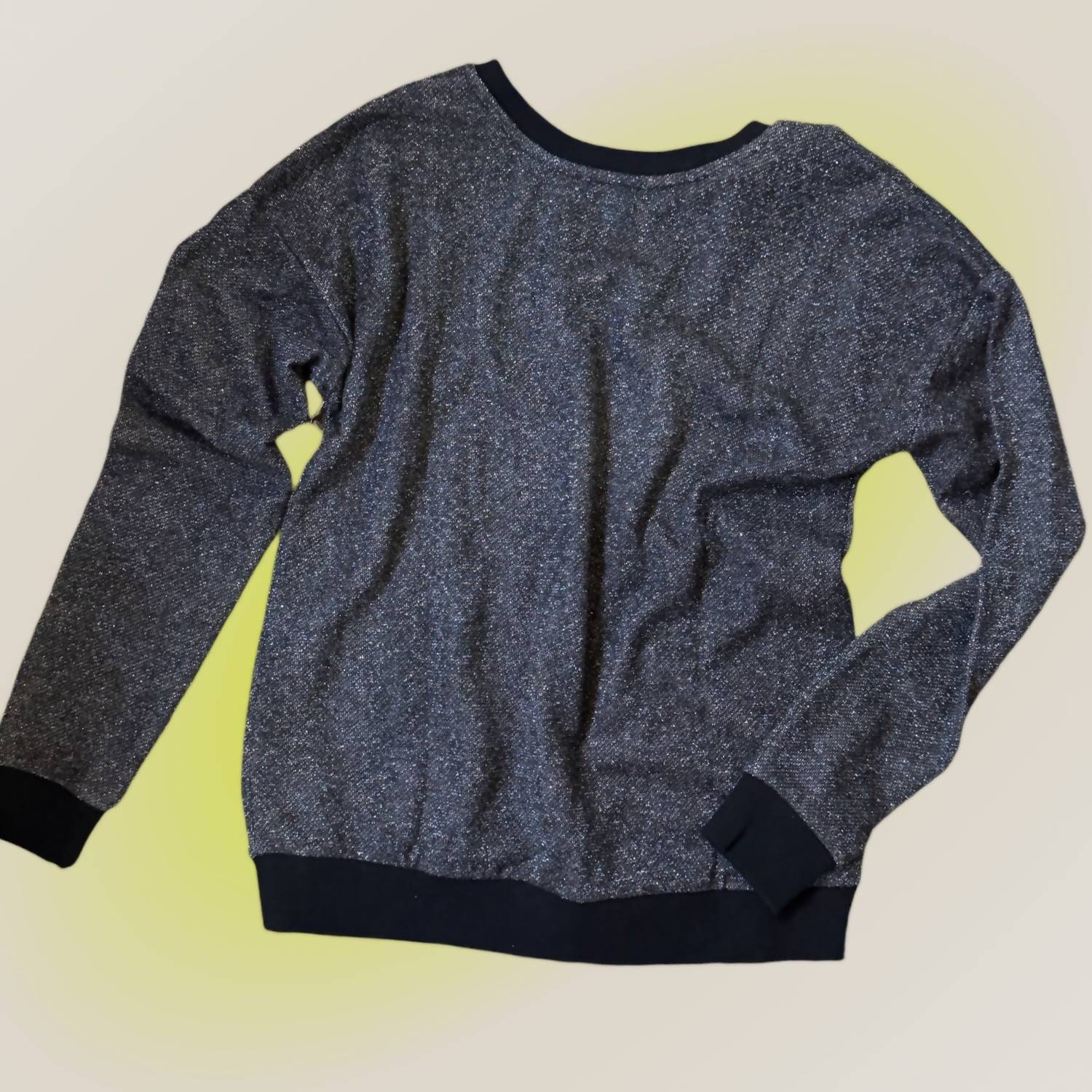 Grace and Lace Women's Crew Sweatshirt in multi shimmer - women's sweater