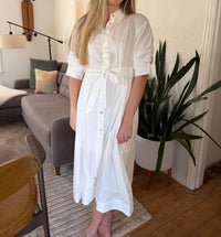 Pinch - Lorraine Tucked Sleeve Buttoned Midi Dress