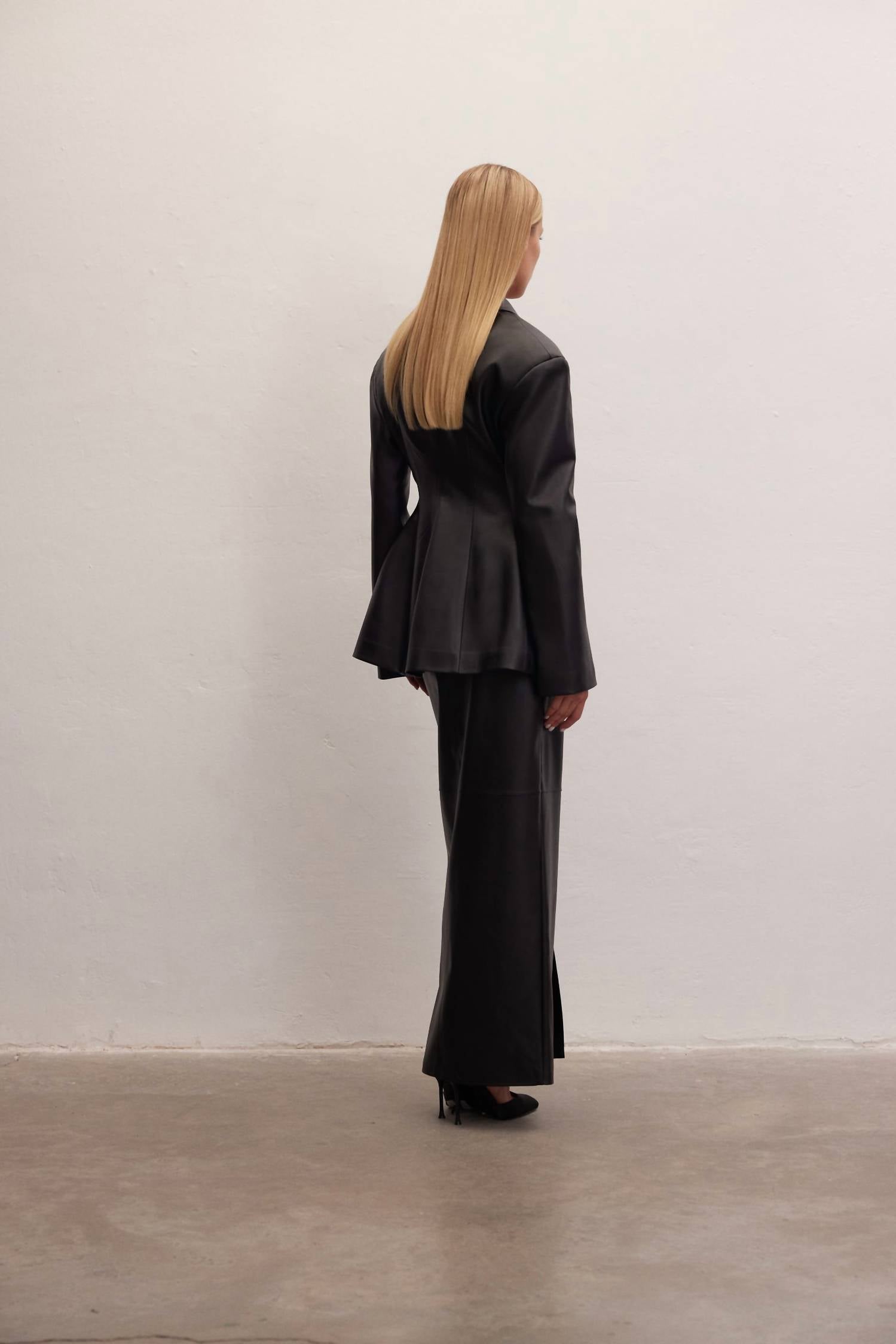 Le Cle - Eclipse Leather Blazer