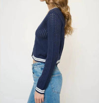 Central Park West - Franki Varsity Mesh Cardigan