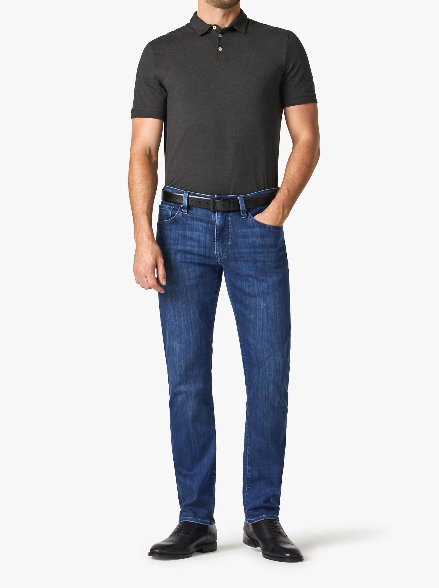 34 Heritage Courage Straight Leg Jeans in mid urban - men's jeans - view 4