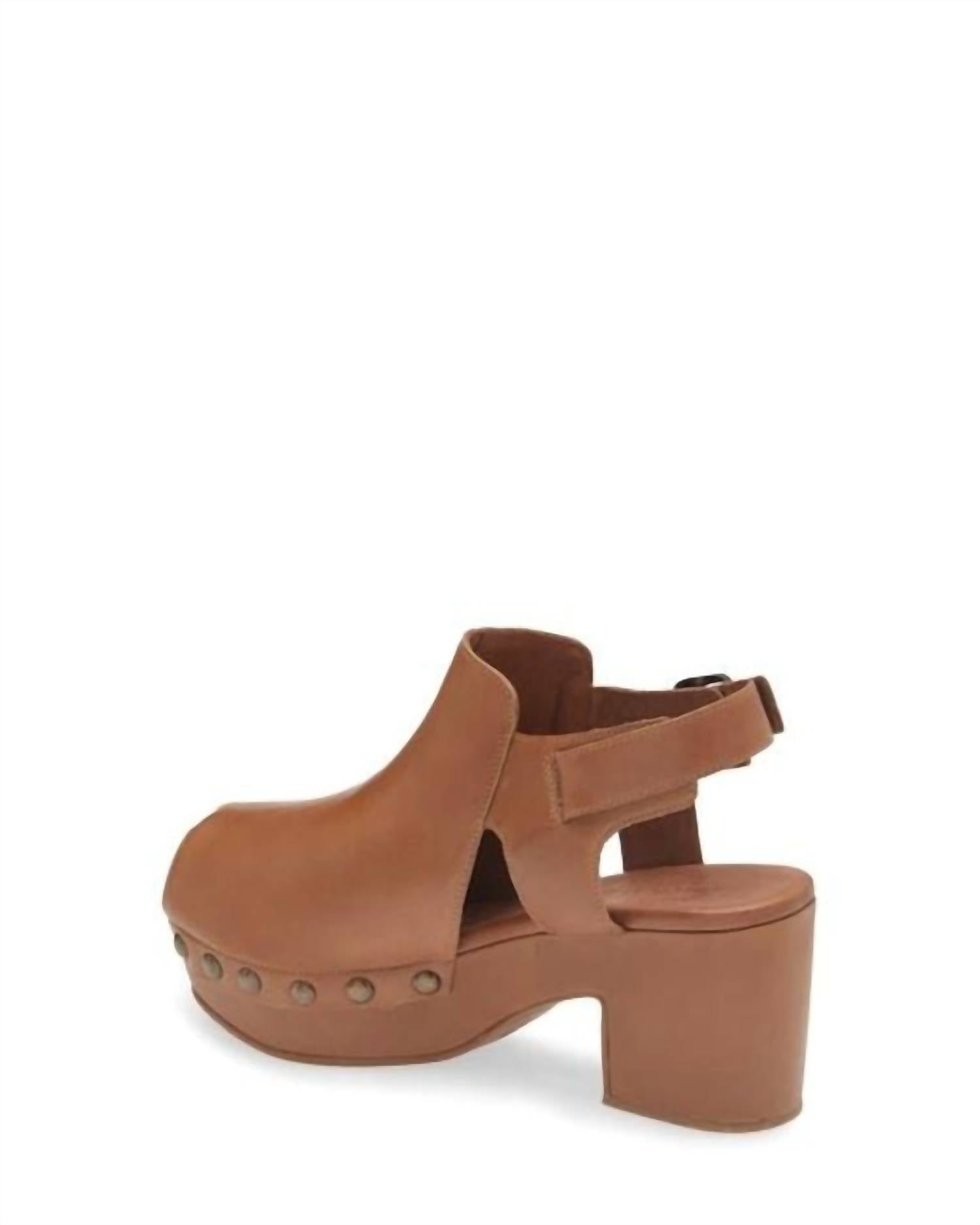 Chocolat Blu - Women's Galla Slingback Peep Toe Platform Clog