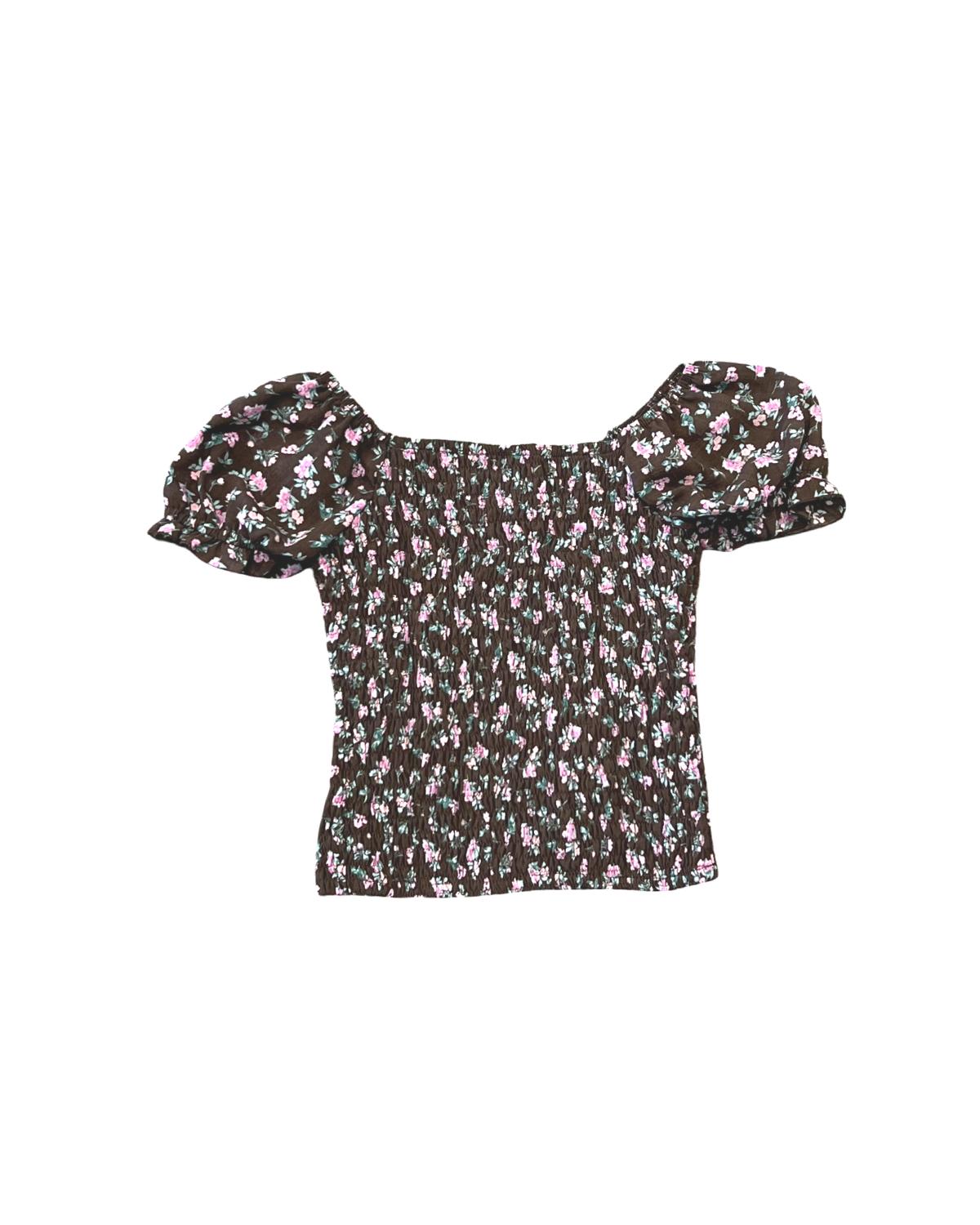 Flowers By Zoe - Girls' Puff Sleeve Top