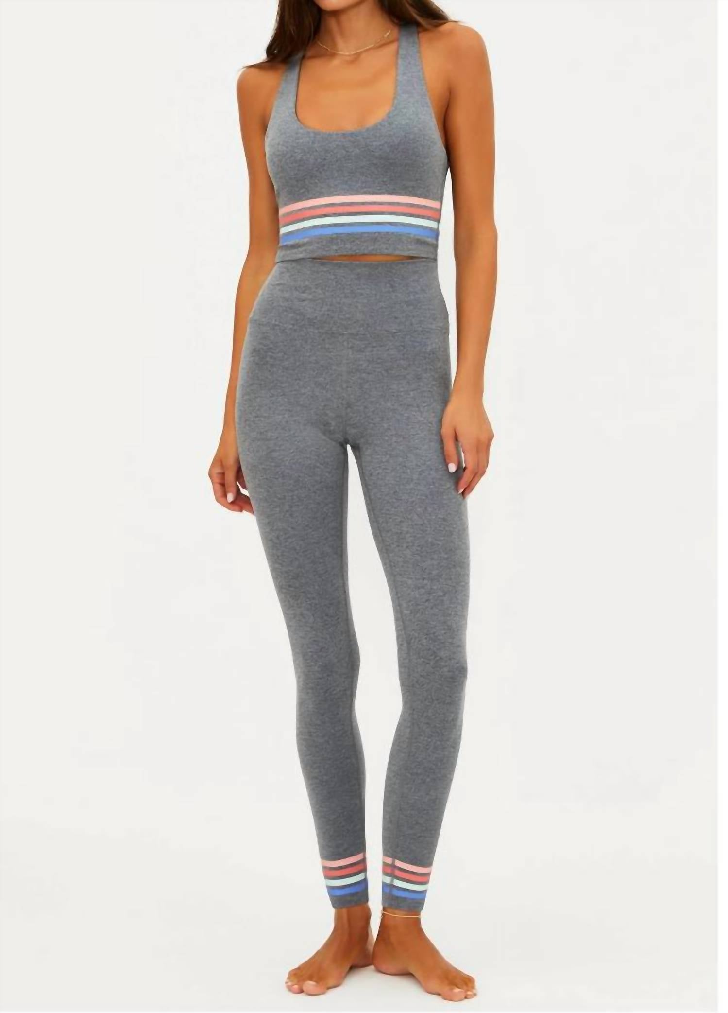 Beach Riot Piper Legging in horizon heather gray - women's pants