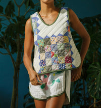 Carleen - Quilted Track Shorts