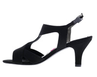 Ros Hommerson Women's Lucky Slingback Heel Sandal in black - women's heels - detail view