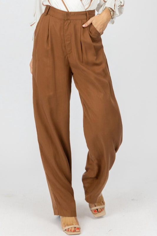 HIGH WAISTED WIDE LEG TROUSERS