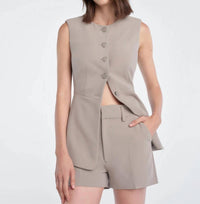Favorite Daughter - Clocking In Long-line Vest Top