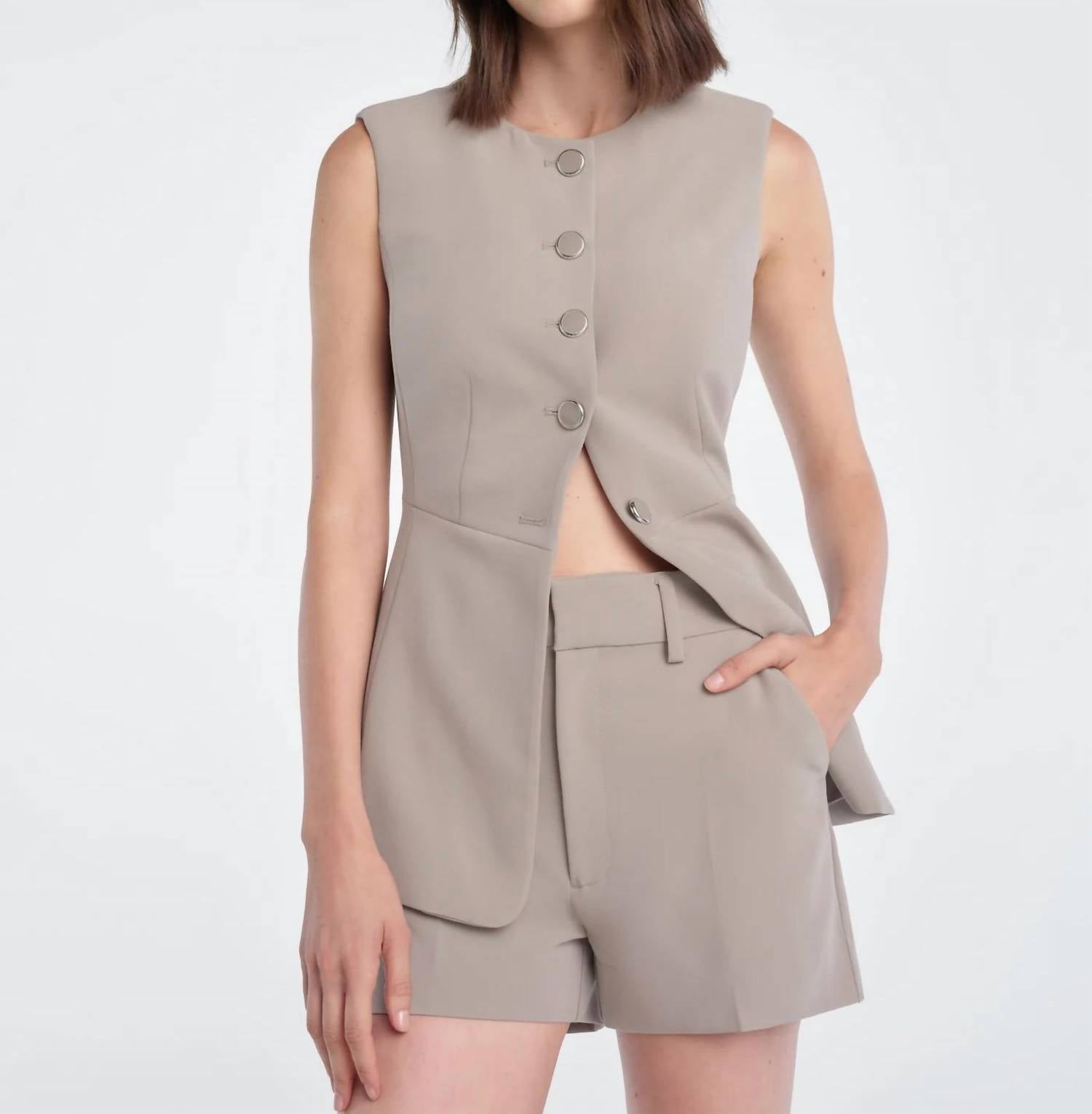 Favorite Daughter - Clocking In Long-line Vest Top