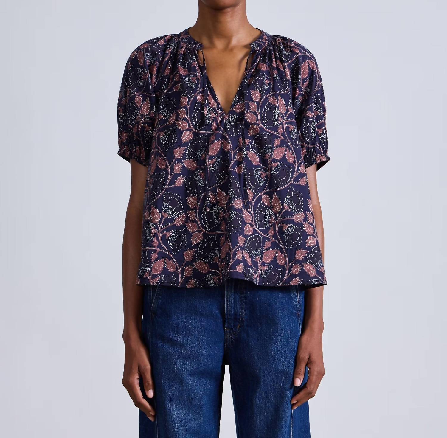 Apiece Apart - Lumina Popover Floral Top