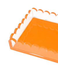 Tara Wilson Designs Acrylic Scallop Tray in orange - item - detail view