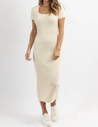 Lalavon - Veda Cableknit Maxi Dress