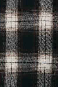 Sunday Edition Plaid Boxer Shorts in brown cream - women's shorts - view 6