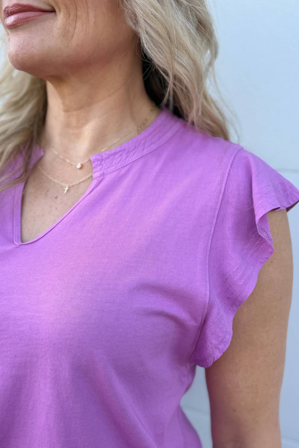 Tribal - Ruffle Sleeve Top