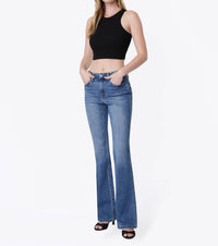 Flying Monkey - High Rise Full Length Bootcut Jeans