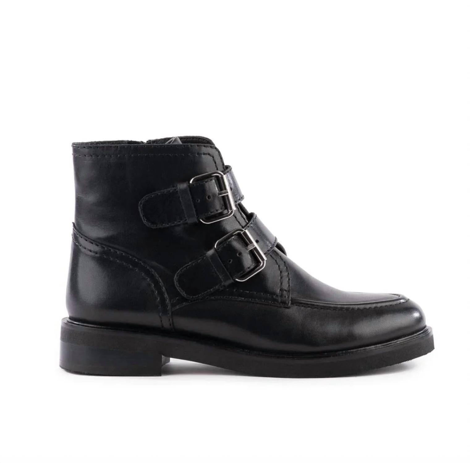 Seychelles Women's Doing It Right Boots in black leather - women's shoe - alternate view
