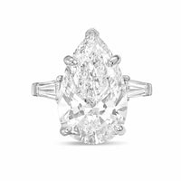 Diana M Jewels - Women's Pear Lab-Grown Diamond Ring (10.00 Ct) - Bold